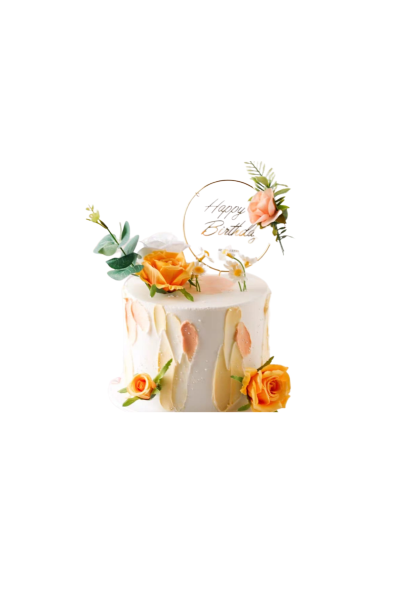 Rustic Floral Abstract Stroke